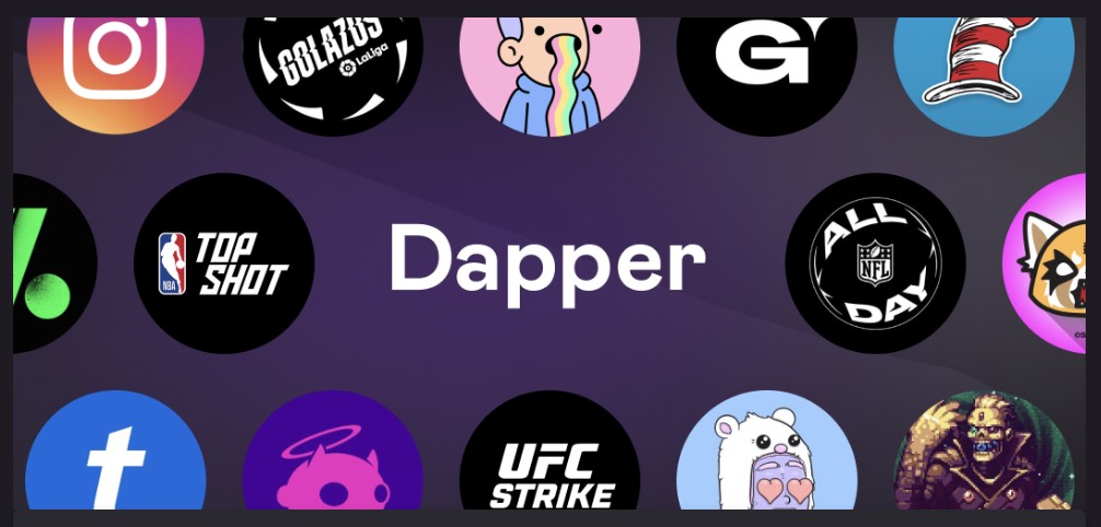 Dapper Wallet公式サイトの画面